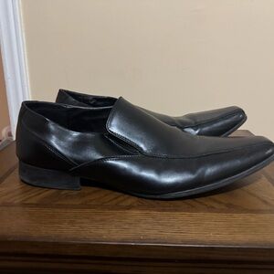 Calvin Klein Men's Black Leather Oxfords